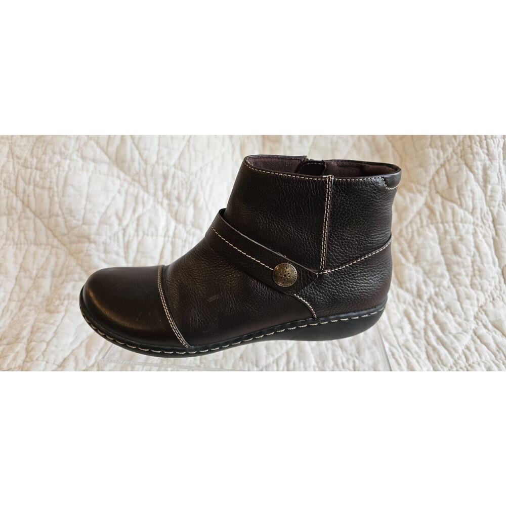 AMPUTEE LEFT SINGLE SHOE ONLY Clarks Black Leather Ashland Bootie Boot Sz 8M